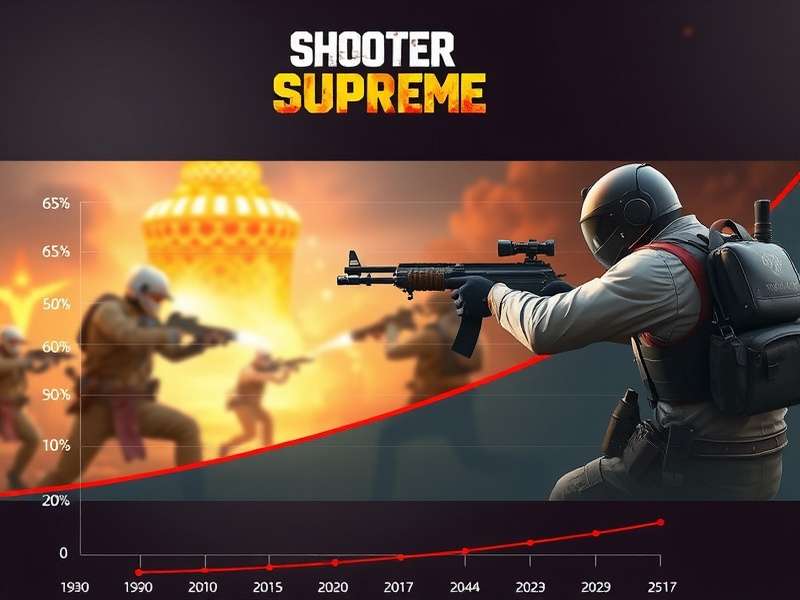 Shooter Supreme gameplay screenshot showing intense battle action